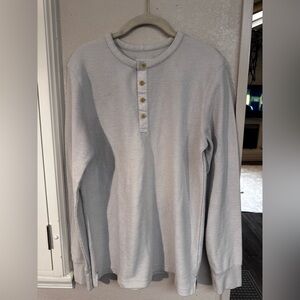 Goodfellow & Co Cream Long Sleeve Henley